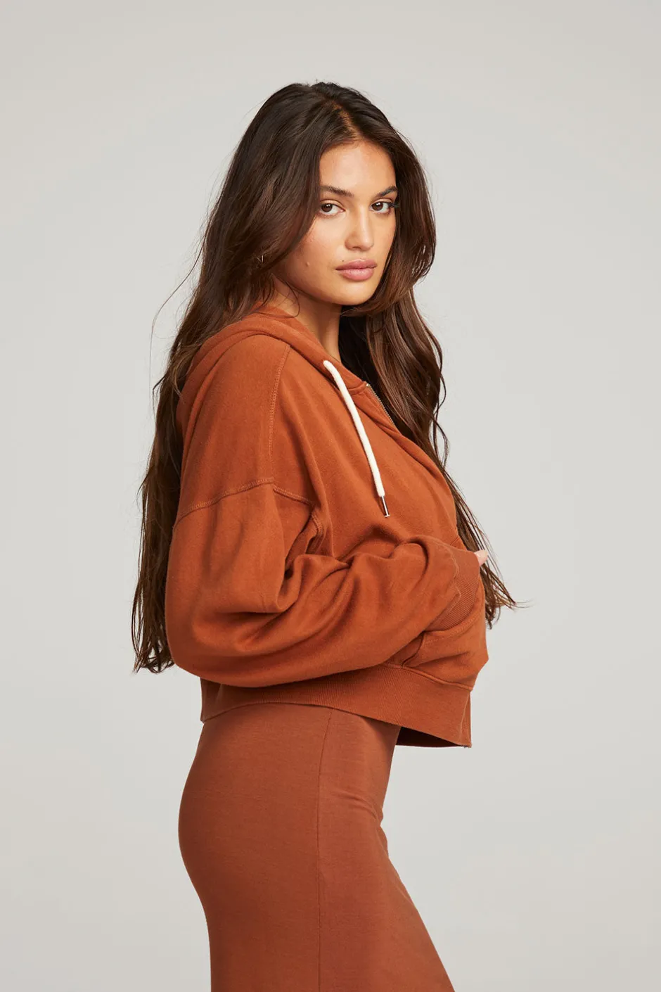 Women Chaser Brand Abilene Whiskey Zip Up Hoodie