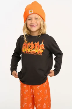 Women/Kids/BOY Chaser Brand AC/DC For Those About To Rock Boys Long Sleeve