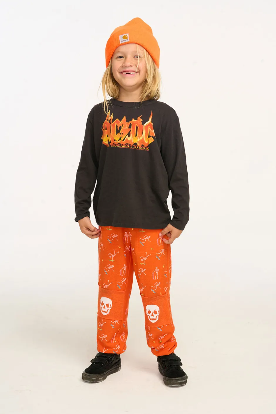 Women/Kids/BOY Chaser Brand AC/DC For Those About To Rock Boys Long Sleeve