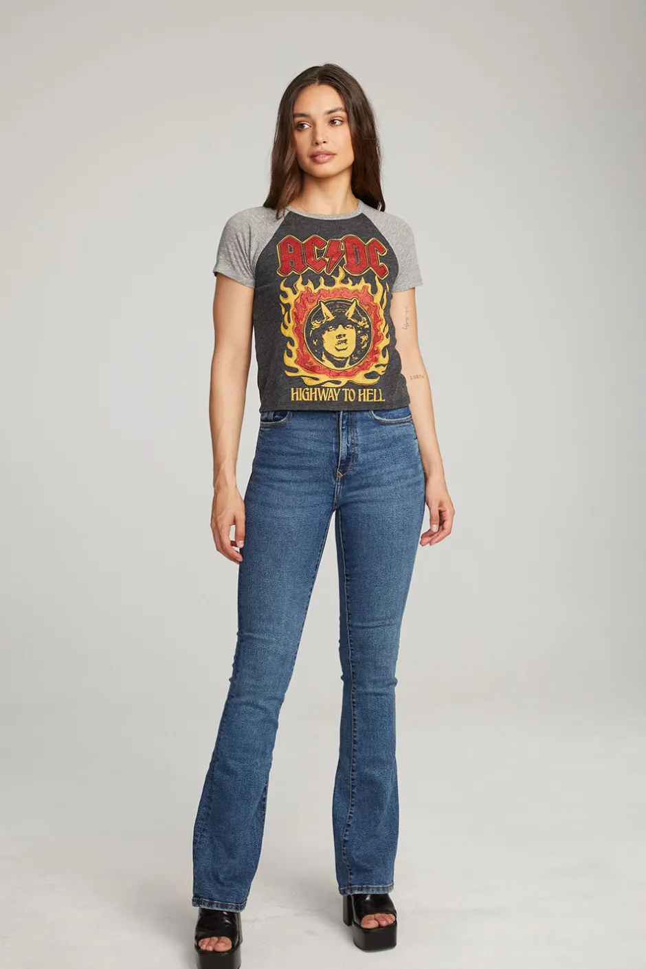 Women Chaser Brand AC/DC Highway To Hell Tee