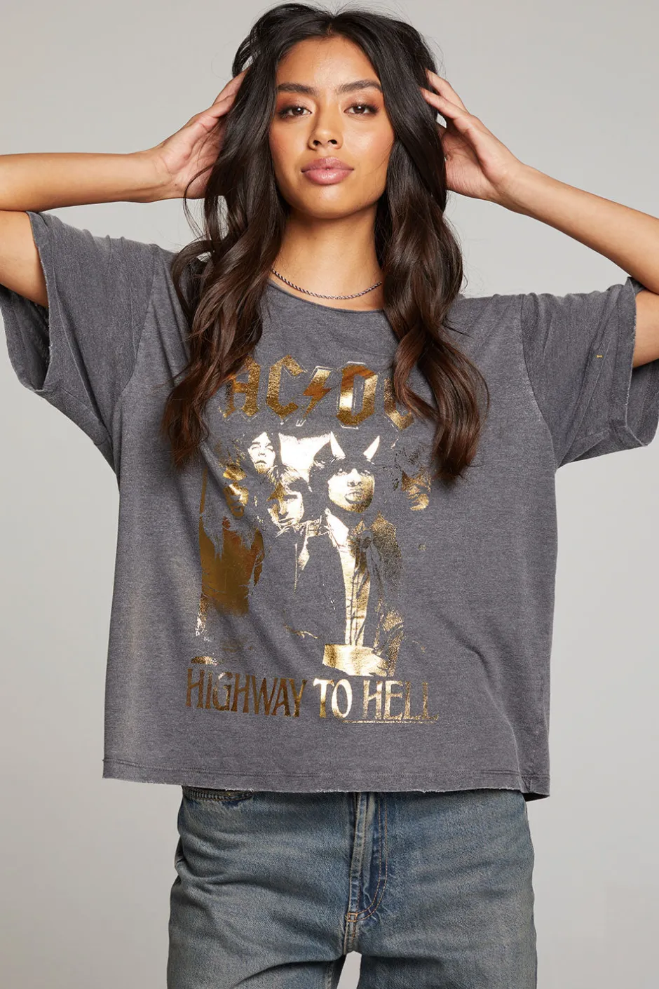 Women Chaser Brand AC/DC Highway To Hell Tee