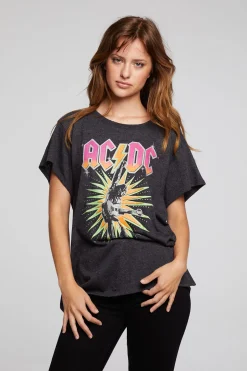 Women Chaser Brand AC/DC Let There Be Rock Tee
