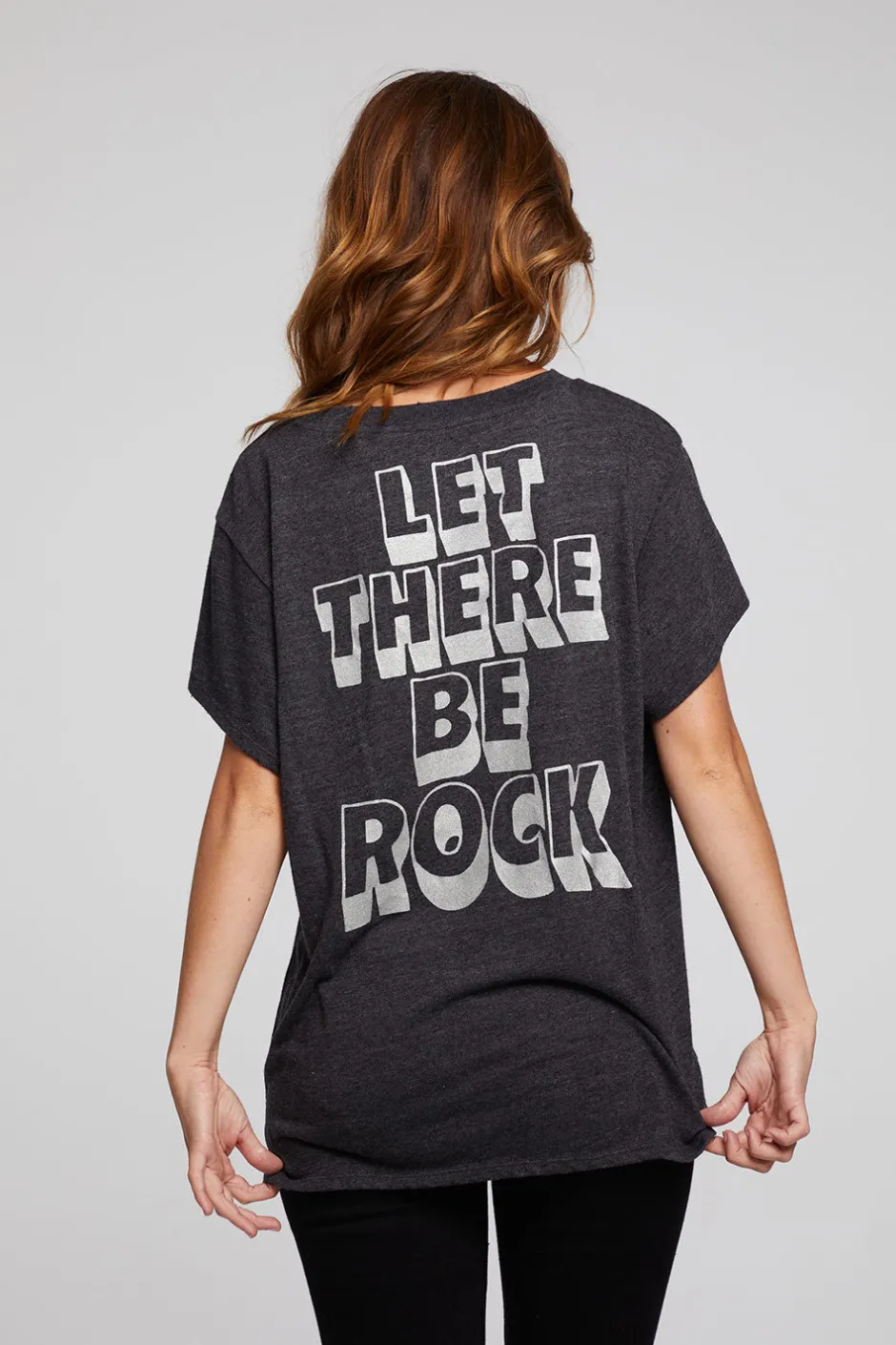 Women Chaser Brand AC/DC Let There Be Rock Tee