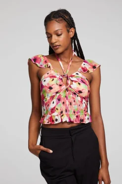 Women Chaser Brand Alessia Poppy Floral Blouse