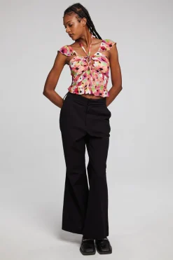 Women Chaser Brand Alessia Poppy Floral Blouse
