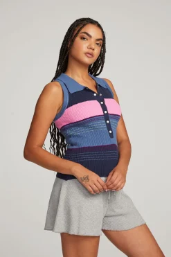 Women Chaser Brand Alice Venice Stripe Tank