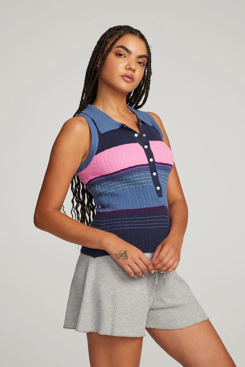 Women Chaser Brand Alice Venice Stripe Tank