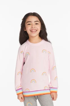 Kids Chaser Brand All Over Rainbow Girls Pullover