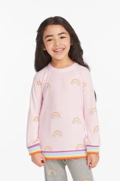Kids Chaser Brand All Over Rainbow Girls Pullover