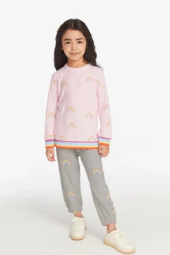 Kids Chaser Brand All Over Rainbow Pant