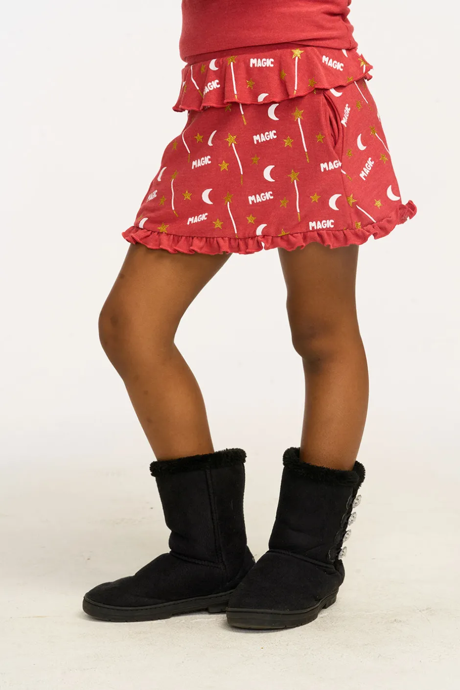 Kids Chaser Brand Allover Magic Ruffle Skort