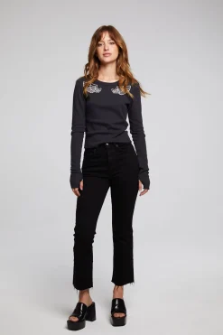 Women Chaser Brand Angel Wings Long Sleeve