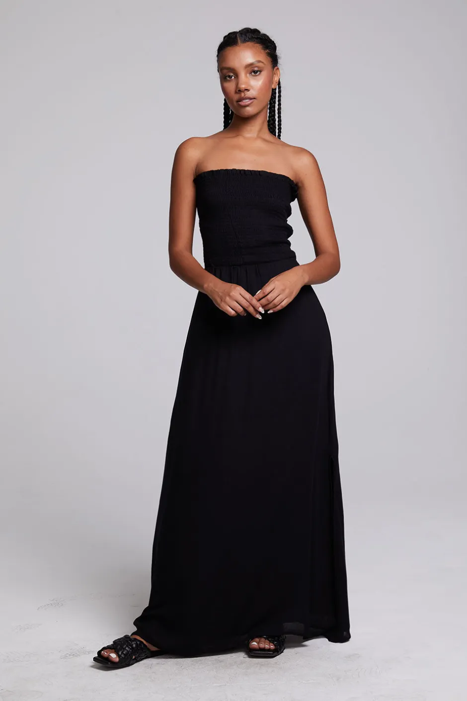Women Chaser Brand Anita Black Maxi Dress