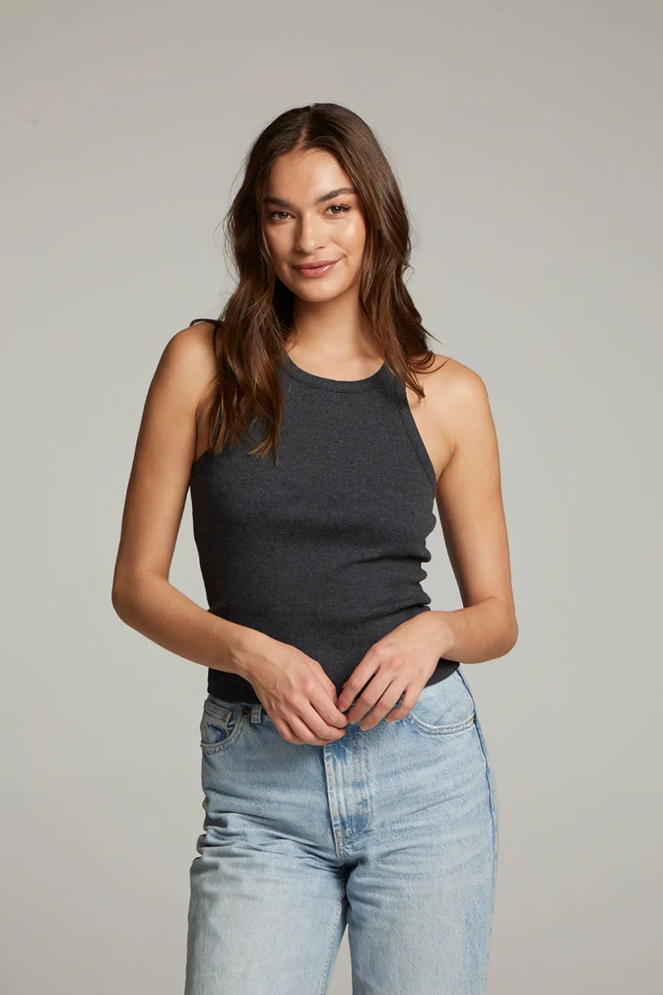 Women Chaser Brand August Black Tank Top