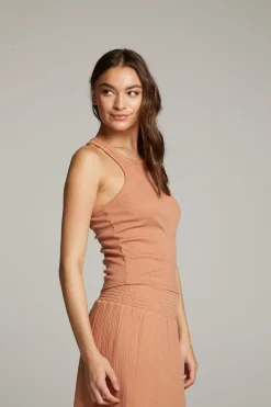 Women Chaser Brand August Bronze Tank Top