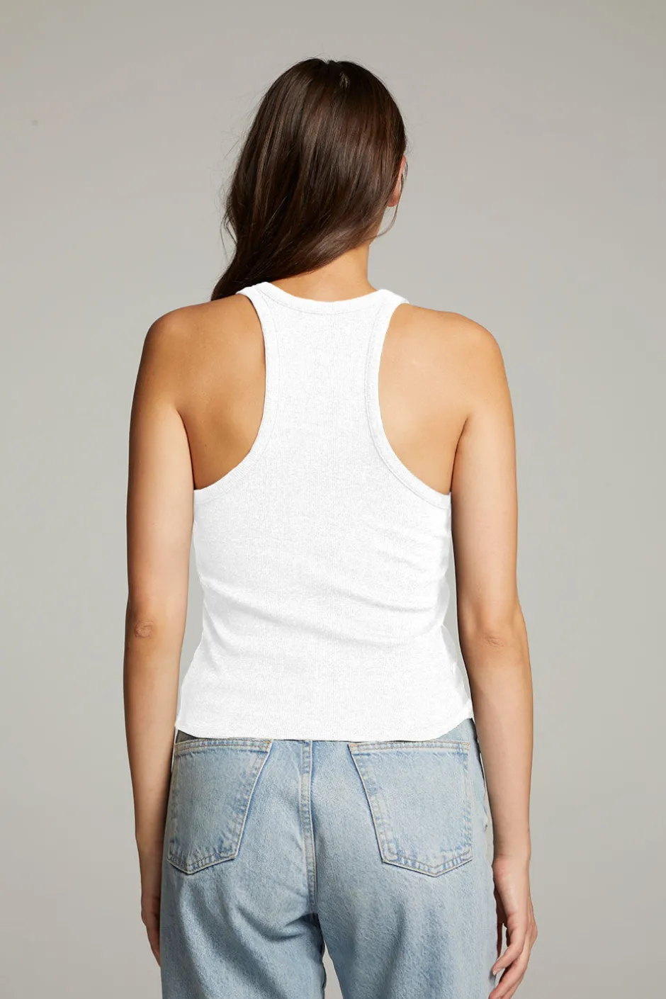 Women Chaser Brand August White Tank Top