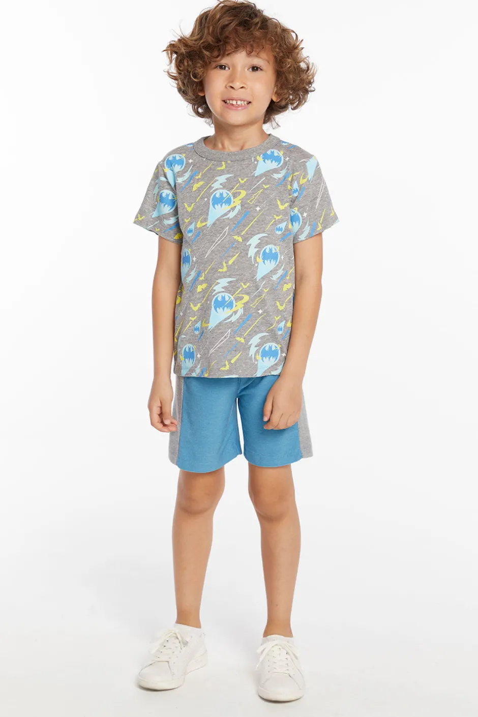 Kids/BOY Chaser Brand Batman All Over Logos Boys Crew Neck Tee