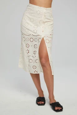 Women Chaser Brand Belle Midi Skirt - Gardenia