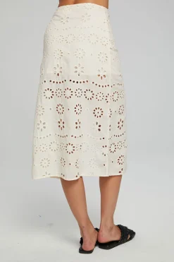 Women Chaser Brand Belle Midi Skirt - Gardenia
