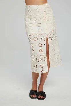 Women Chaser Brand Belle Midi Skirt - Gardenia