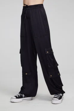 Women Chaser Brand Billyy Shadow Black Trousers