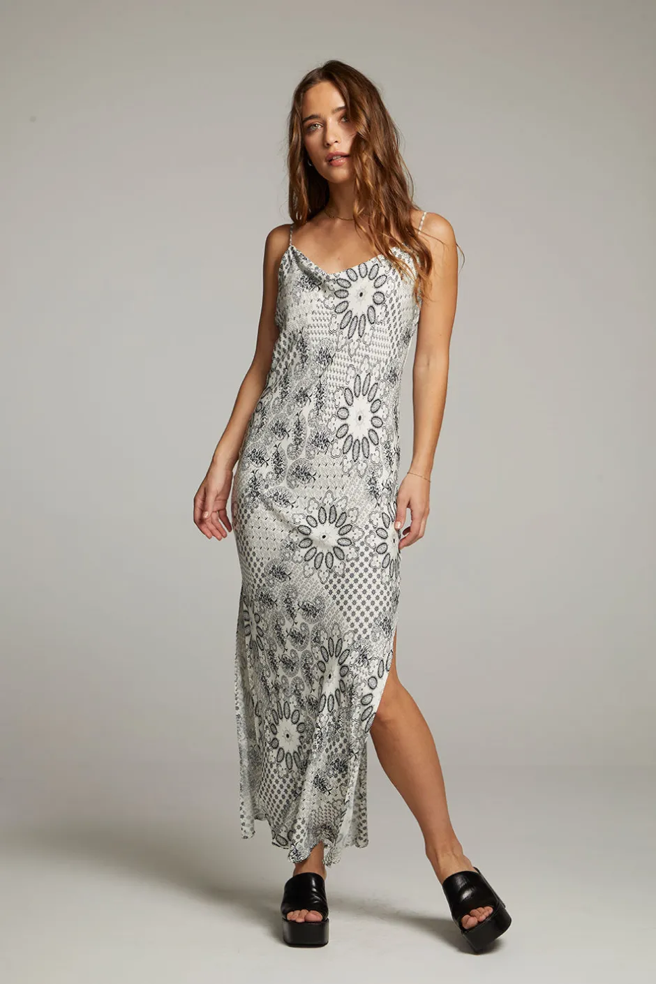 Women Chaser Brand Bleeker Paisley Bandana Slip Dress