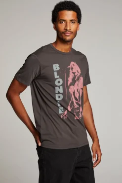 Women Chaser Brand Blondie Live On Stage Mens Tee