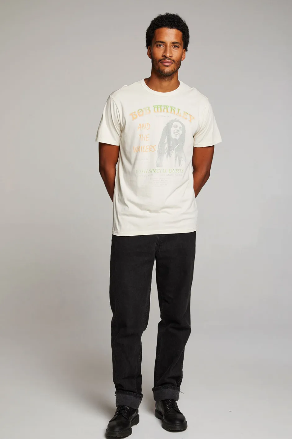 Women Chaser Brand Bob Marley On Stage Mens Tee