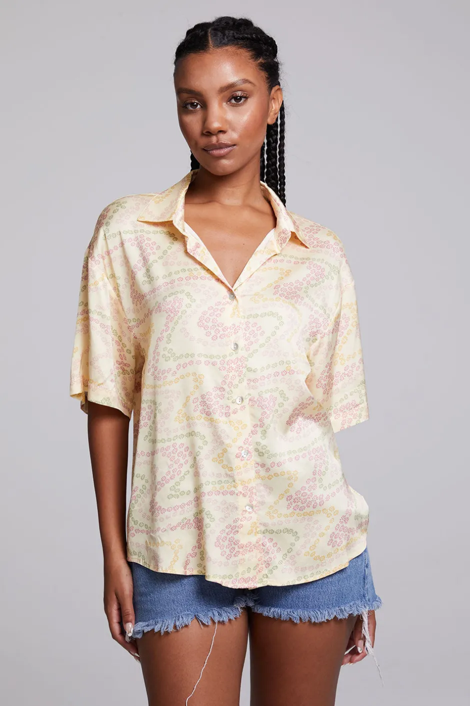 Women Chaser Brand Bocelli Vanilla Button Down