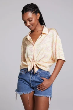 Women Chaser Brand Bocelli Vanilla Button Down
