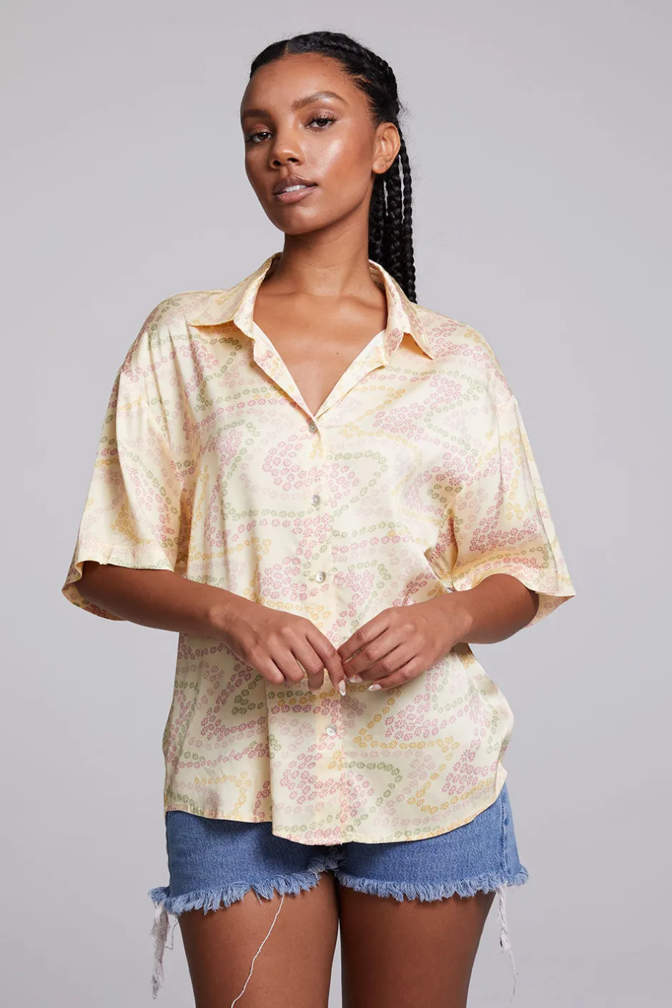 Women Chaser Brand Bocelli Vanilla Button Down