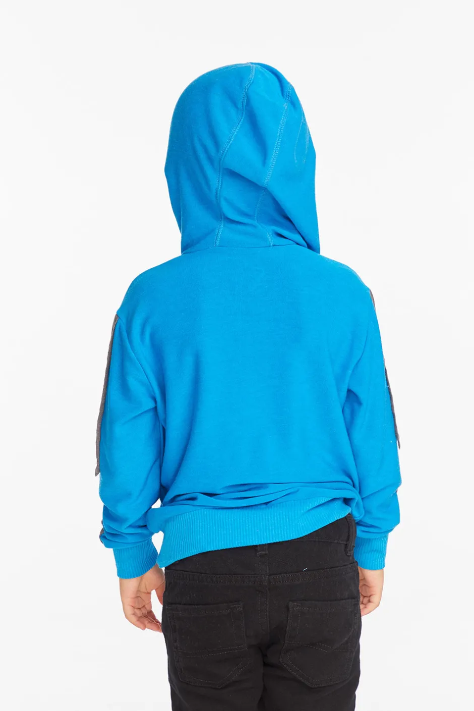 Kids/BOY Chaser Brand Bolt Blue Danube Long Sleeve Zip Up Hoodie