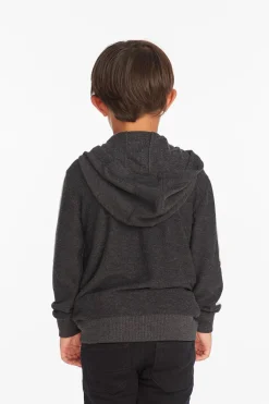 Kids/BOY Chaser Brand Bolt Licorice Long Sleeve Zip Up Hoodie