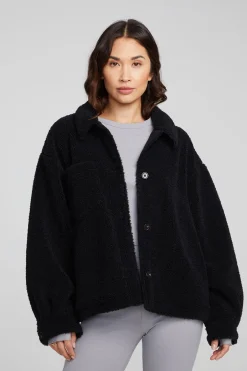 Women Chaser Brand Bolt Shadow Black Jacket