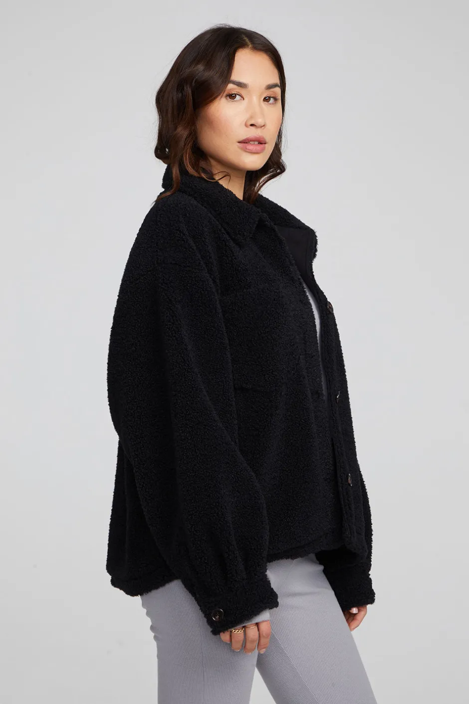 Women Chaser Brand Bolt Shadow Black Jacket