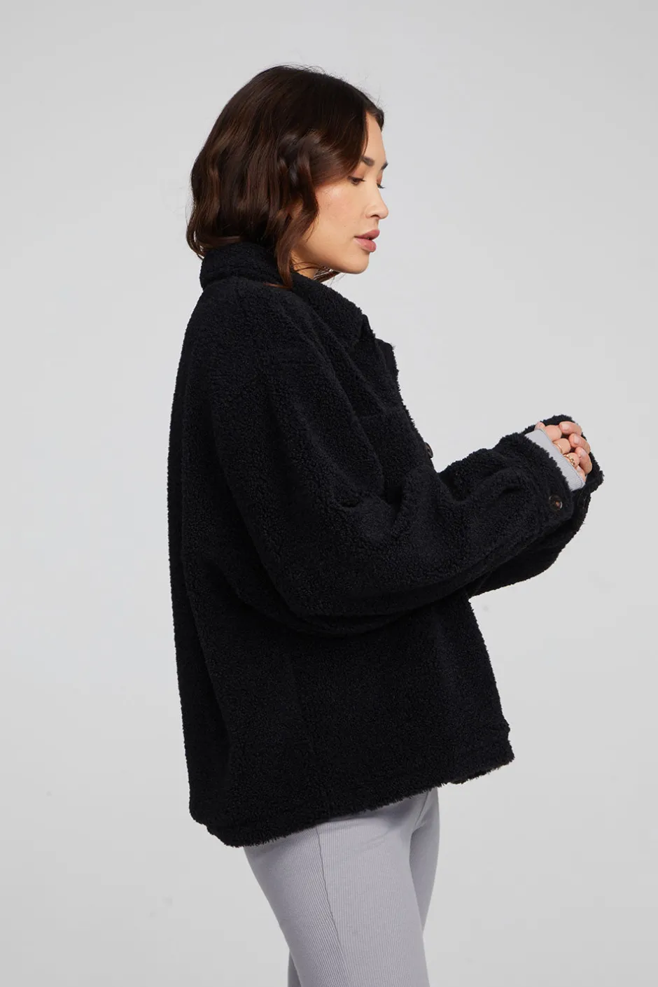 Women Chaser Brand Bolt Shadow Black Jacket