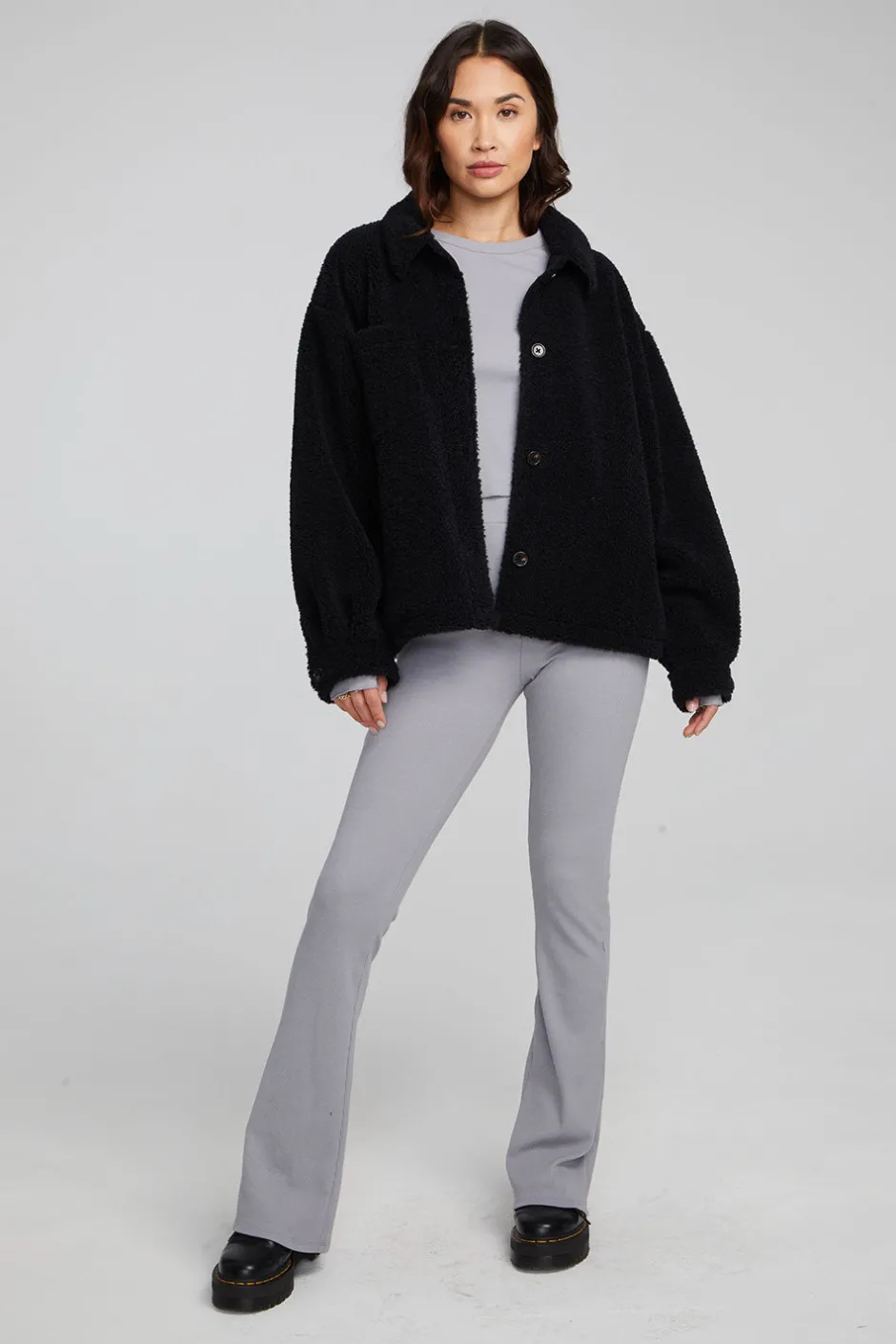 Women Chaser Brand Bolt Shadow Black Jacket