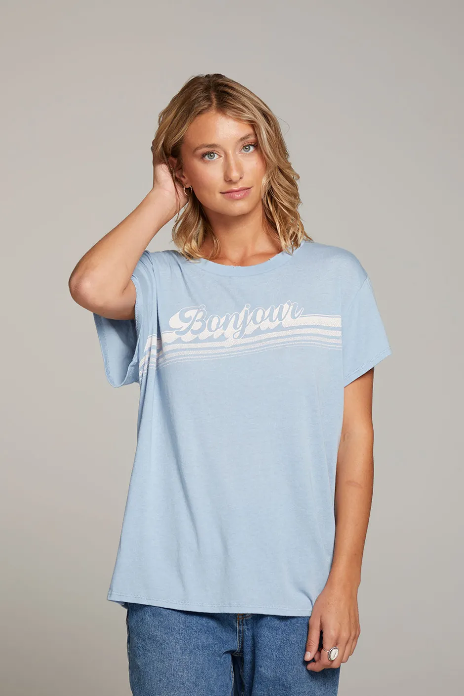 Women Chaser Brand Bonjour Tee