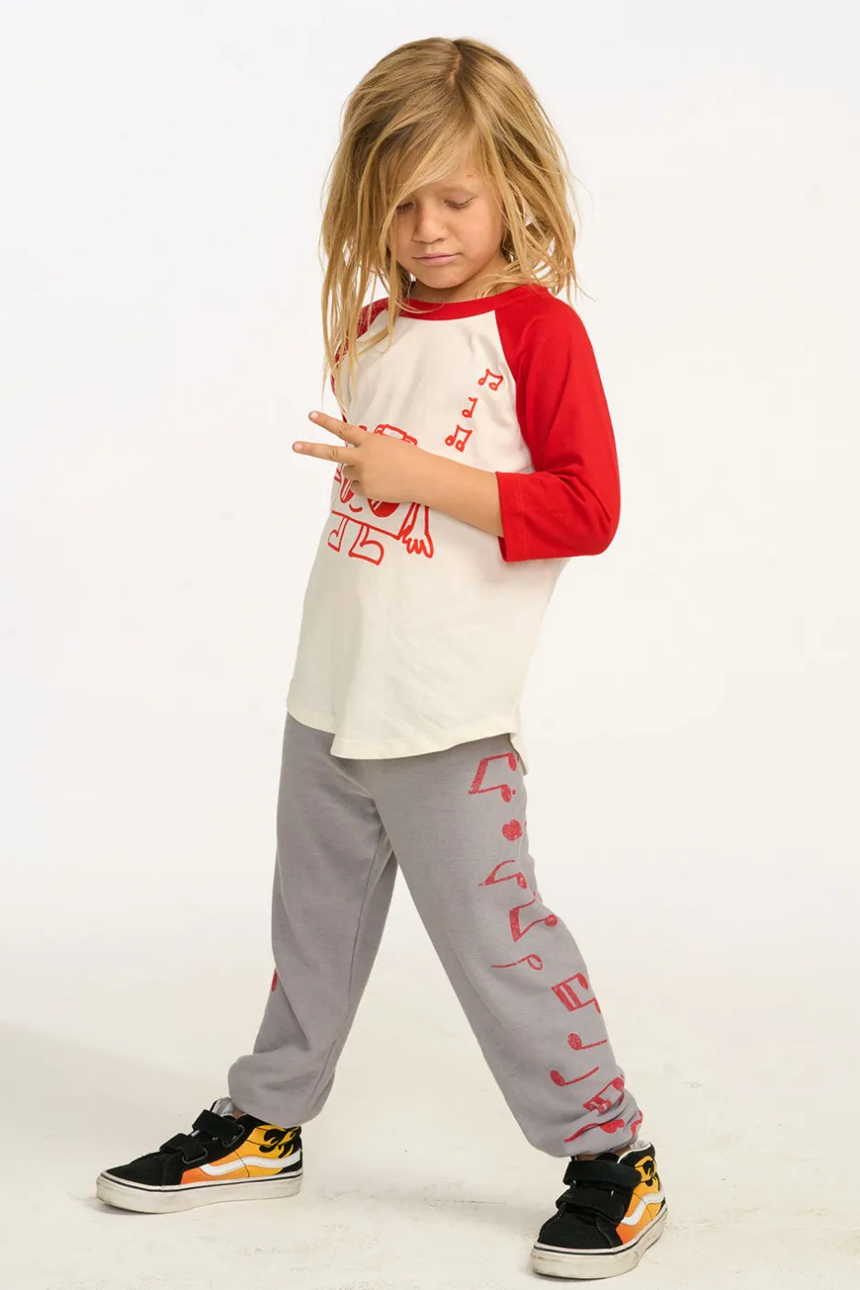 Kids/BOY Chaser Brand Boombox Boys 3/4 Sleeve Raglan Baseball Tee