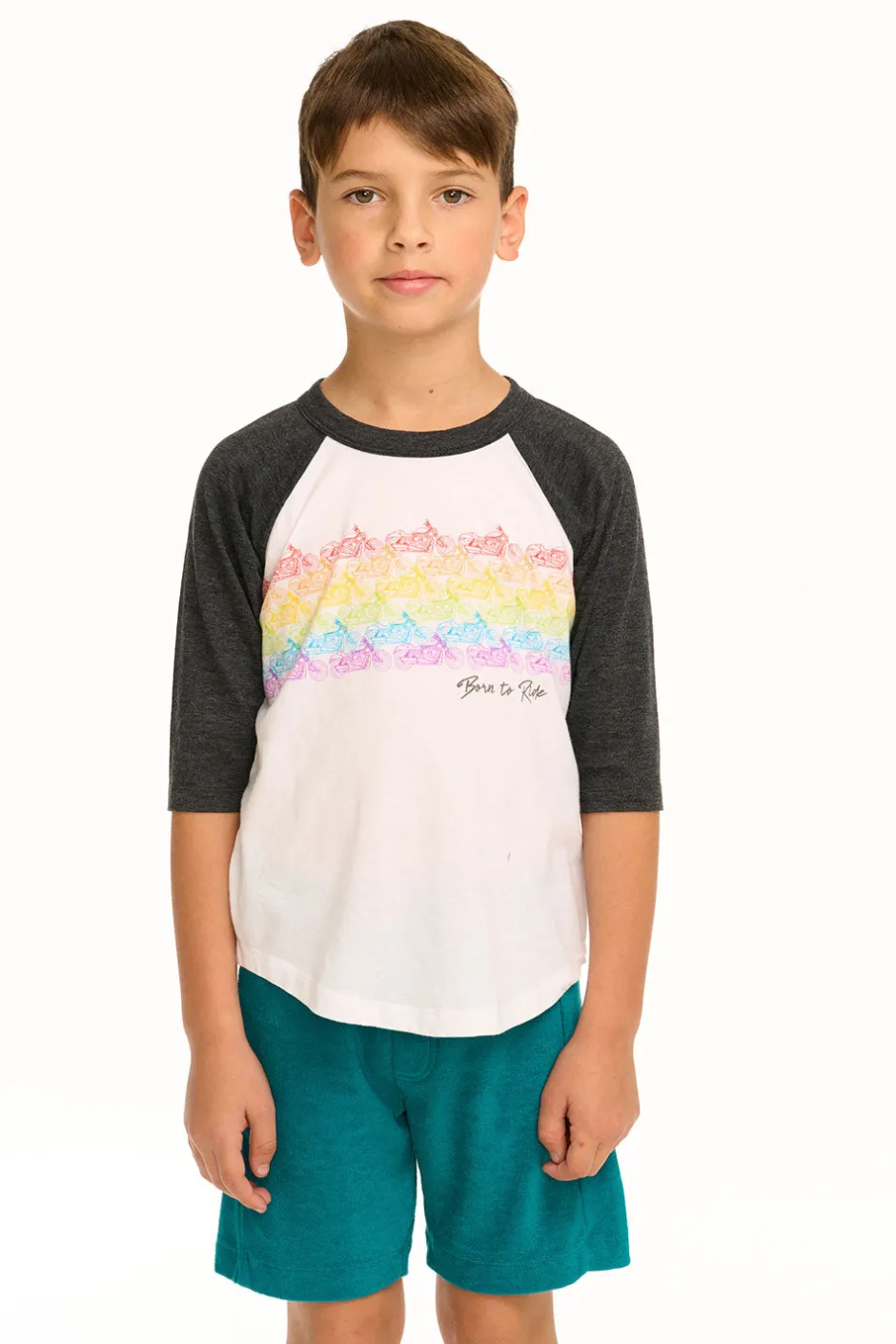 Kids/BOY Chaser Brand Born To Ride Baseball Tee