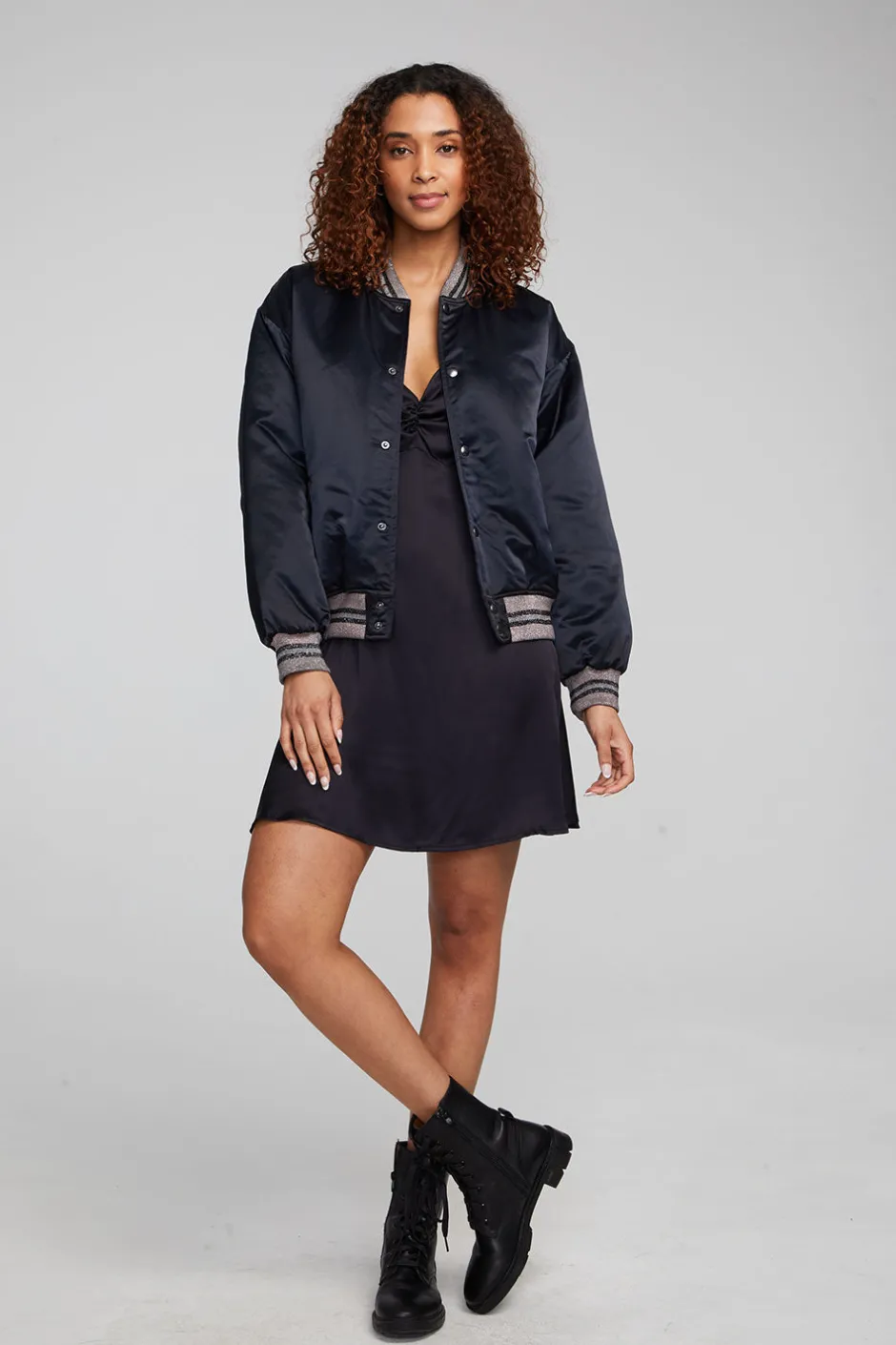 Women Chaser Brand Boulevard Shadow Black Bomber