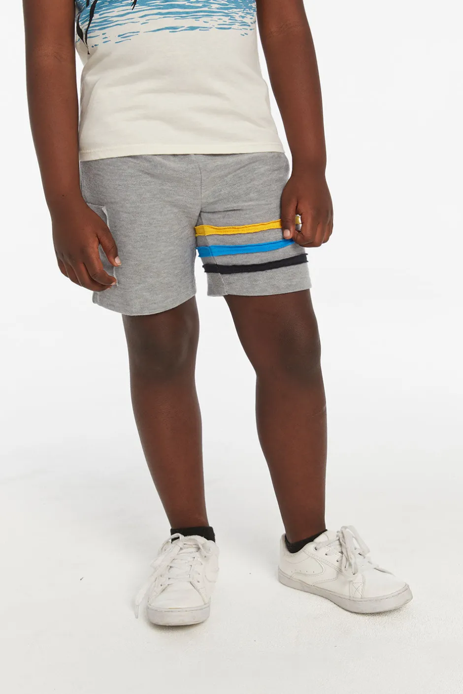 Kids/BOY Chaser Brand Boys Heather Grey Short With Strapping