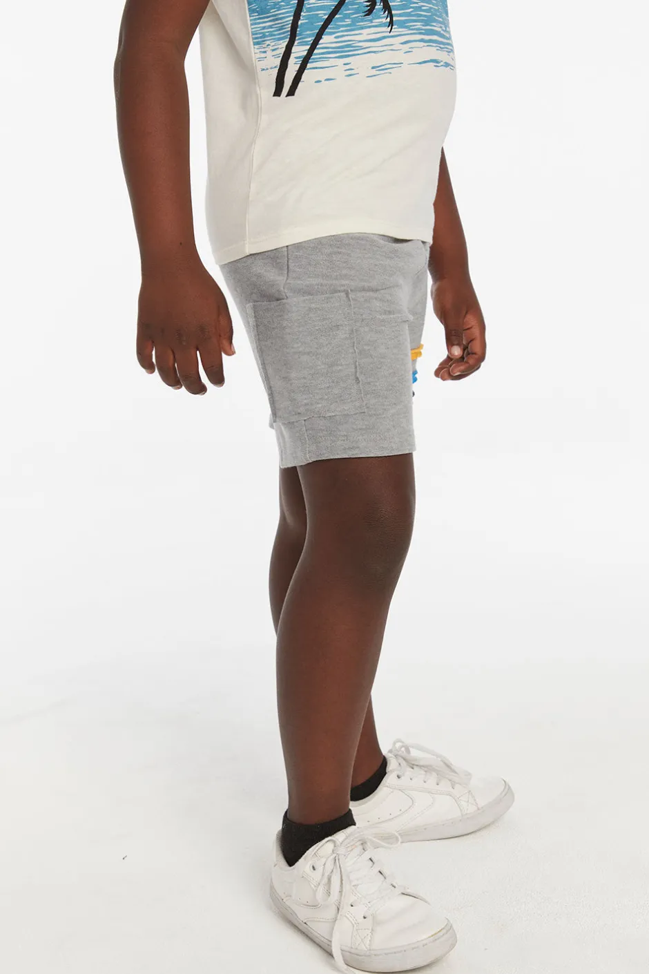 Kids/BOY Chaser Brand Boys Heather Grey Short With Strapping