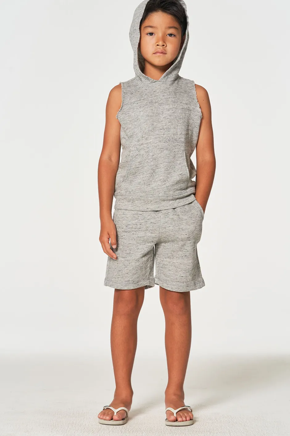 Kids/BOY Chaser Brand Boys Linen French Terry Beach Shorts