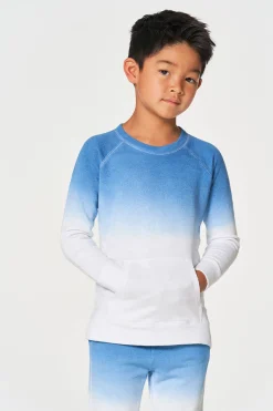 Kids/BOY Chaser Brand Boys Linen French Terry Long Sleeve Kanga Pocket Pullover