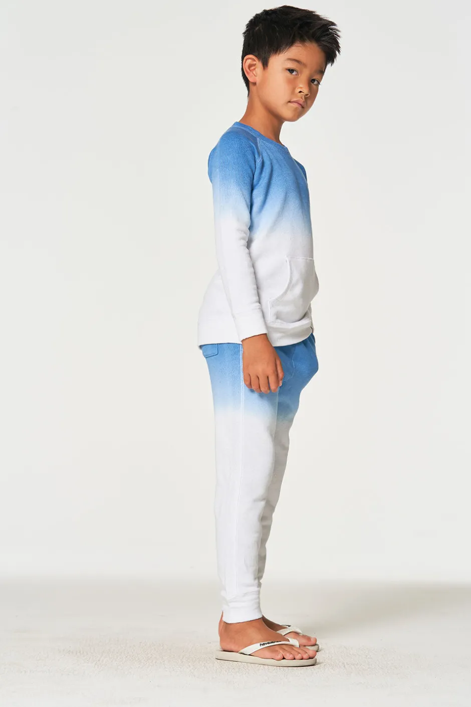 Kids/BOY Chaser Brand Boys Linen French Terry Long Sleeve Kanga Pocket Pullover