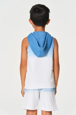Kids/BOY Chaser Brand Boys Linen French Terry Sleeveless Muscle Pullover Hoodie