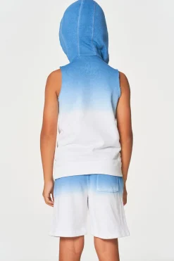 Kids/BOY Chaser Brand Boys Linen French Terry Sleeveless Muscle Pullover Hoodie