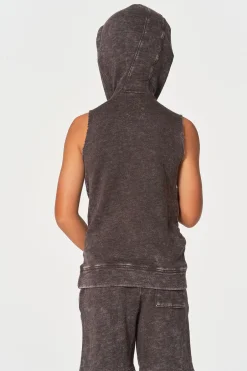 Kids/BOY Chaser Brand Boys Linen French Terry Sleeveless Muscle Pullover Hoodie