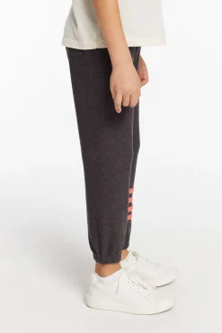 Kids/BOY Chaser Brand Boys Vintage Black No Side Seam Jogger With Strapping